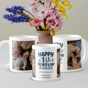 Grattis på faderns dag pappa Stora Blå & Foto Kaffemugg