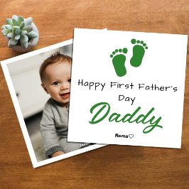 Grattis på faderns dag – Personlig fotokort Julkort