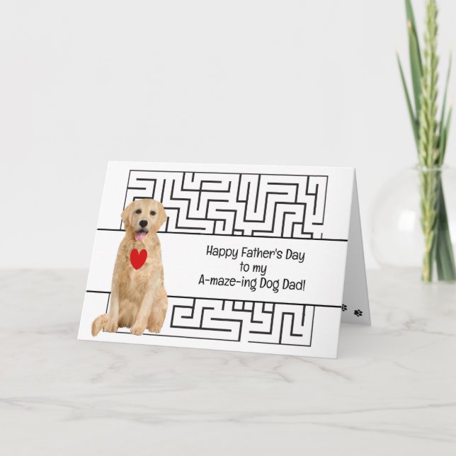 Grattis på fadersdagen Fantastisk hundpappa Anpass Helgkort (Framsida)