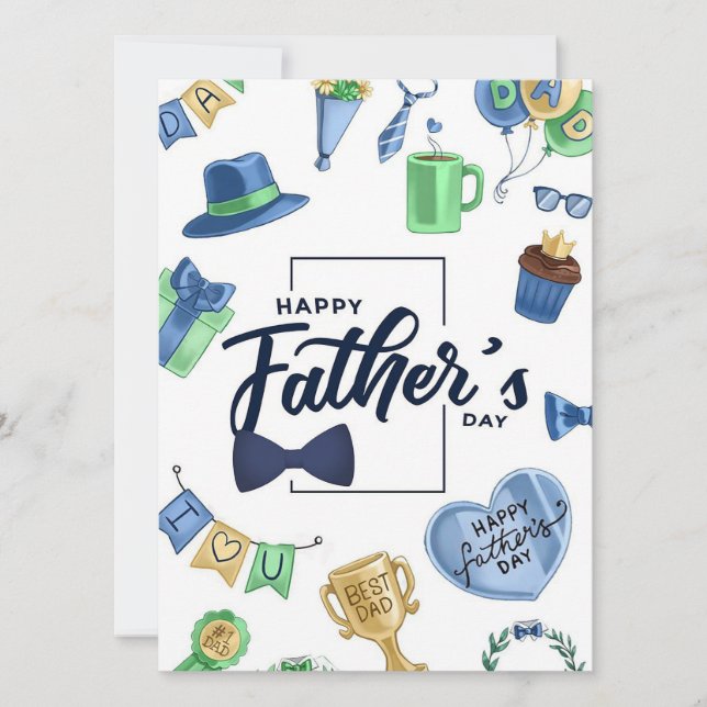 Grattis på fadersdagen julkort (Framsida)