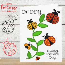 Grattis på fadersdagen Pappa från barnen Hälsning Kort