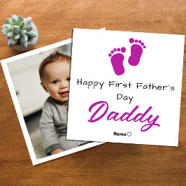 Grattis på fadersdagen – Personlig fotokort Julkort