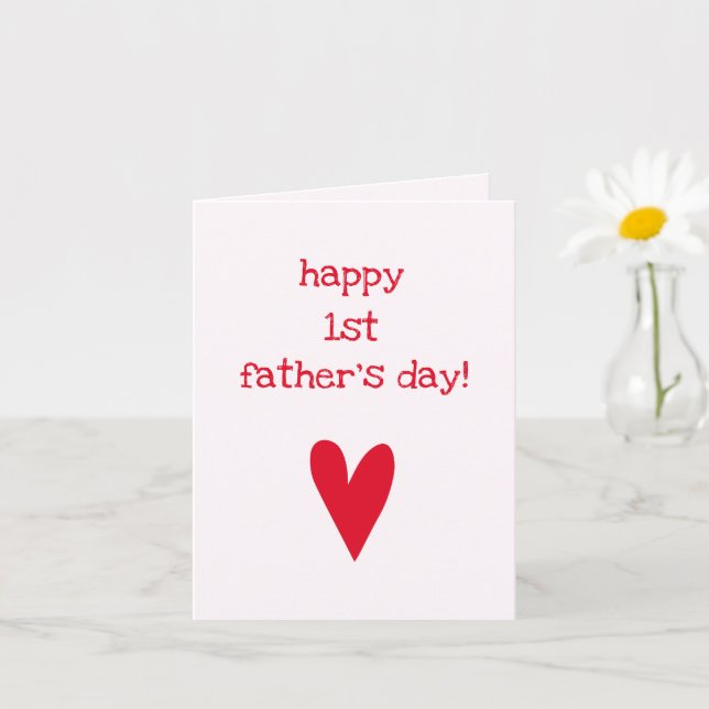 Grattis på fadersdagen! | Red Heart fadersdag Kort (Liten växt)
