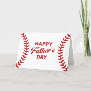 Grattis på fars dag - baseboll helgkort