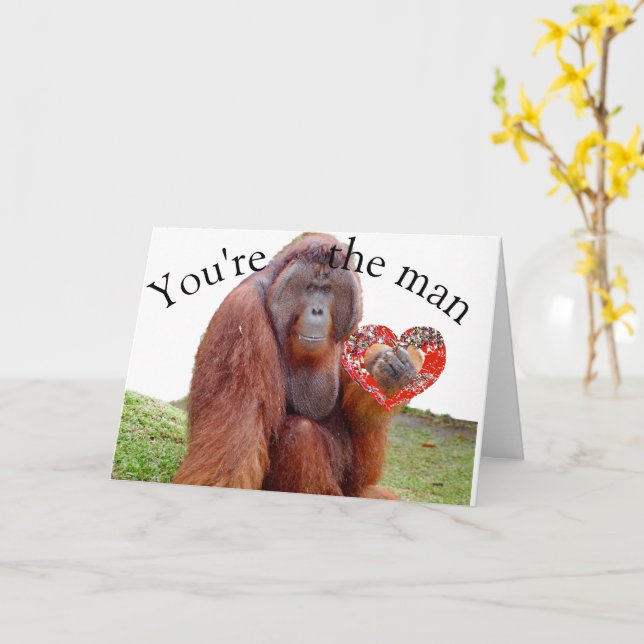 Grattis på fars dag Du är mannen Kort (Gul blomma)