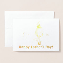 Grattis på fars dag folierat kort