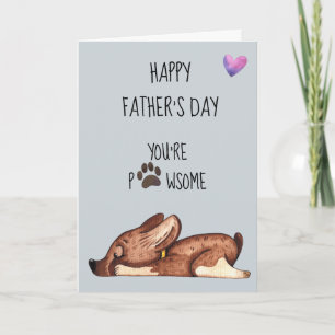 Grattis på fars dag från Den Hunden Du är fantasti Kort