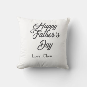 Grattis på fars dag grå namn kärlek bästa Pappa nå Kudde