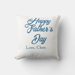Grattis på fars dag grå namn kärlek bästa Pappa nå Kudde