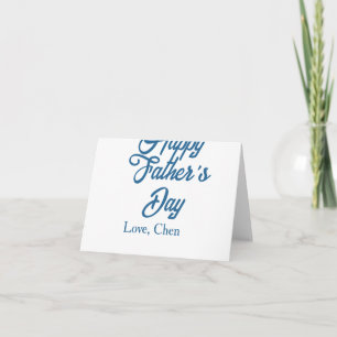 Grattis på fars dag grå namn kärlek bästa Pappa nå Tack Kort