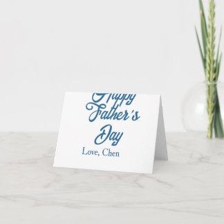 Grattis på fars dag grå namn kärlek bästa Pappa nå Tack Kort