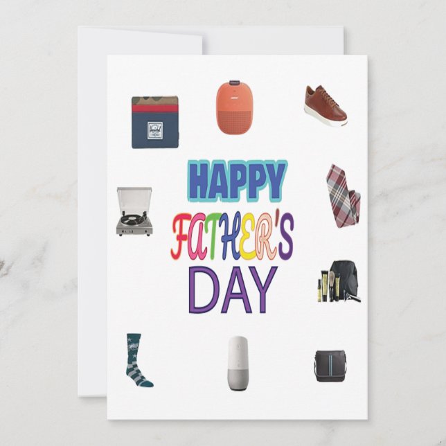 Grattis på fars dag inbjudningar (Framsida)