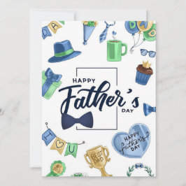 Grattis på fars dag julkort
