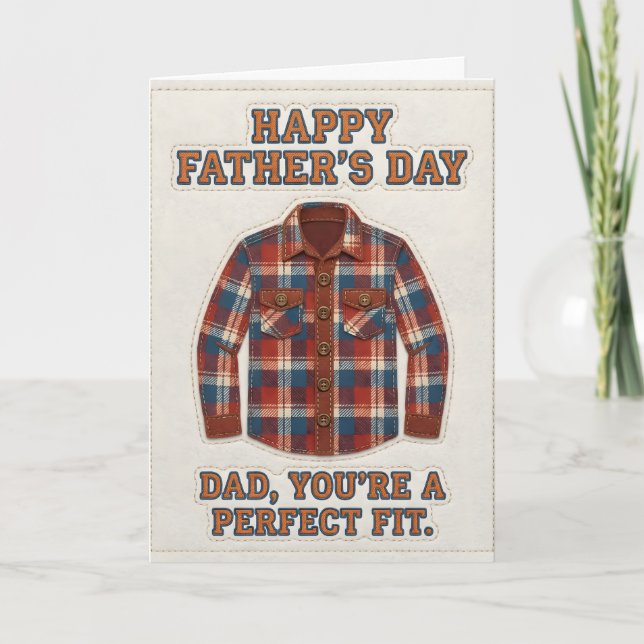 Grattis på fars dag-kort kort (Framsida)