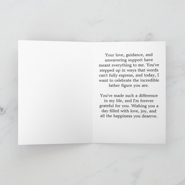 Grattis på fars dag-kort till farfar morfader helgkort (Inuti)
