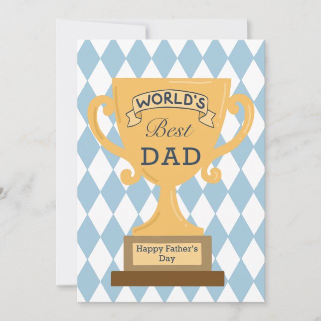 Grattis på fars dag-kort till världens bästa pappa julkort (Framsida)