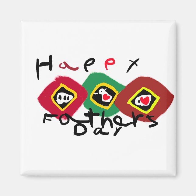 Grattis på fars dag  magnet (Framsidan)