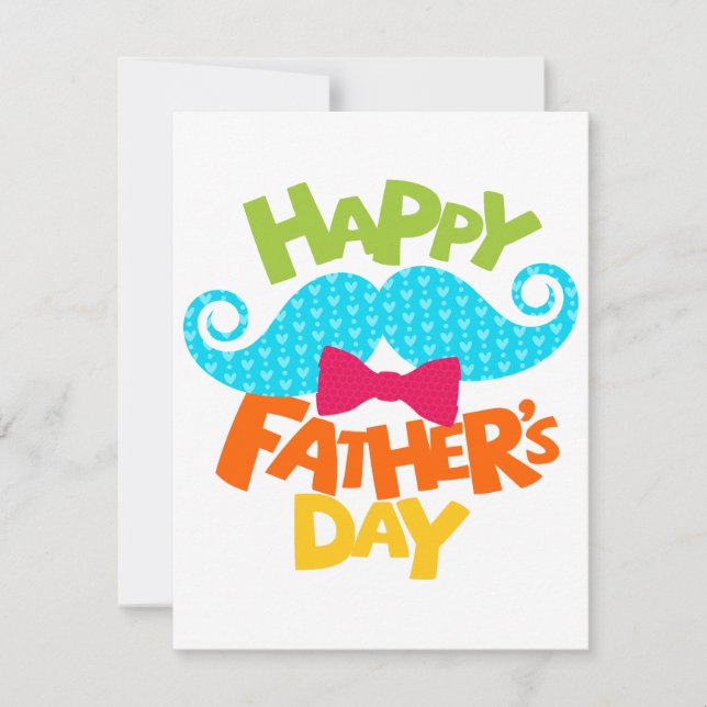 "Grattis på fars dag, pappa: En firande av kärlek" Julkort (Framsida)