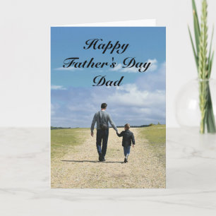 Grattis på fars dag Pappa och son Kort