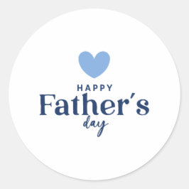 Grattis på fars dag runt klistermärke