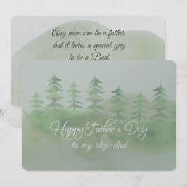 Grattis på fars dag styvpappa-kort kort