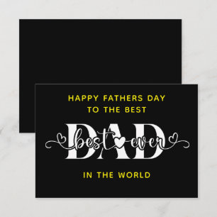 Grattis på fars dag till den bästa kort
