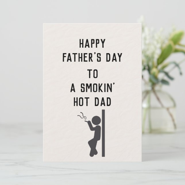 Grattis på fars dag till en superhet pappa - Fars  Kort (Stående Fram)