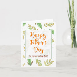 Grattis på fars dag till min fantastiske pappa kor kort