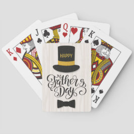 "Grattis på fars dag" Topphatt Spekort Casinokort