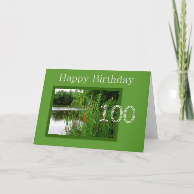 Grattis på födelsedagen 100:e kort (Framsida)