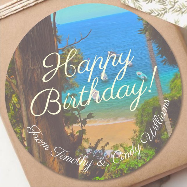 Grattis på födelsedagen 1017 runt klistermärke (Skapare uppladdad)