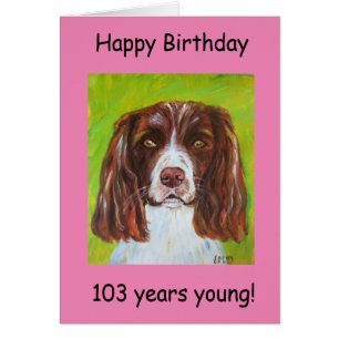 Grattis på födelsedagen 103 år unga hälsningskort