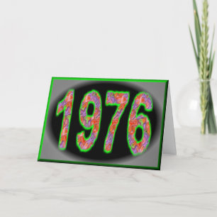 Grattis på födelsedagen 1976 Födelseår 70-talet Kort