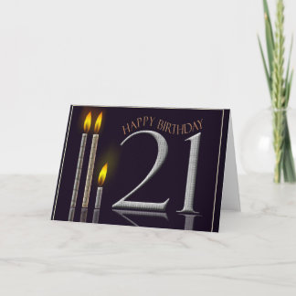Grattis på födelsedagen 21! kort