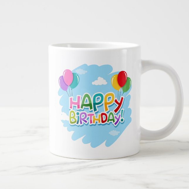 Grattis på födelsedagen!-23769 jumbo mugg (Höger)