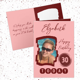 Grattis på födelsedagen 30 i dag lägg till bild bu kort