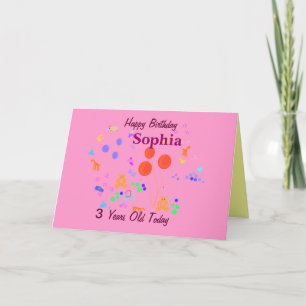 grattis på födelsedagen 3 år gammal kort