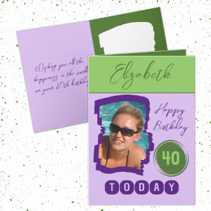 Grattis på födelsedagen 40 i dag lägg till bild gr kort