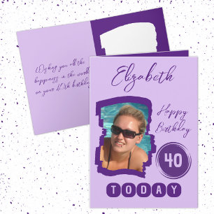 Grattis på födelsedagen 40 i dag lägg till bild li kort