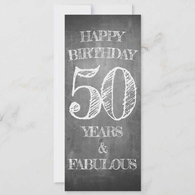 Grattis på födelsedagen - 50 år & Fabulous (Framsida)