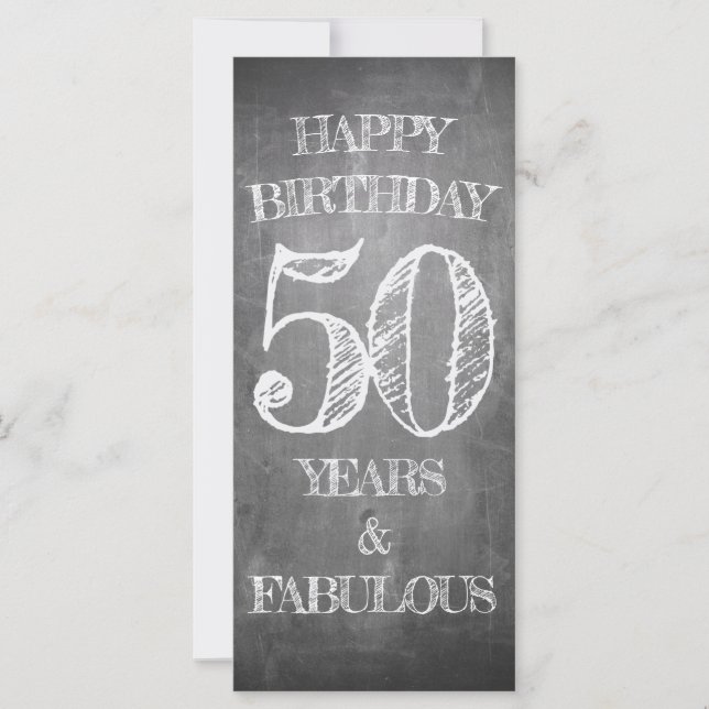 Grattis på födelsedagen - 50 år & Fabulous (Framsida)