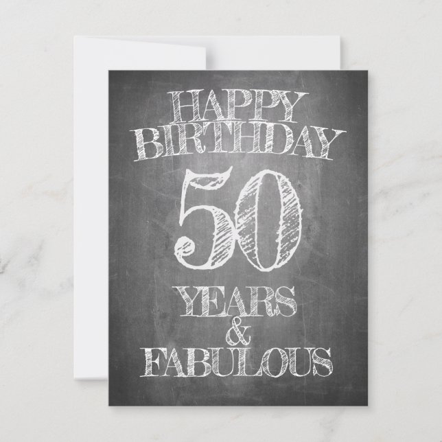 Grattis på födelsedagen - 50 år & fantastisk (Framsida)