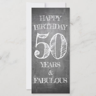 Grattis på födelsedagen - 50 år & fantastisk