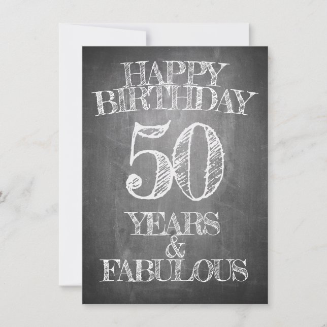 Grattis på födelsedagen - 50 år & fantastisk (Framsida)