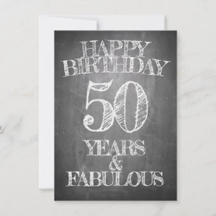 Grattis på födelsedagen - 50 år & fantastisk