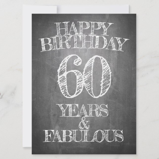 Grattis på födelsedagen - 60 år & fantastisk på kr (Framsida)