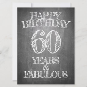 Grattis på födelsedagen - 60 år & fantastisk på kr