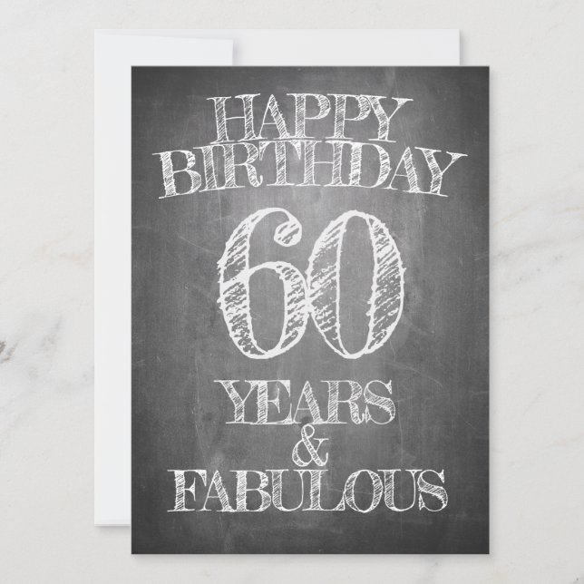 Grattis på födelsedagen - 60 år & fantastisk på kr (Framsida)