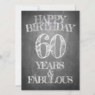 Grattis på födelsedagen - 60 år & fantastisk på kr