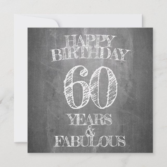 Grattis på födelsedagen - 60 år & fantastisk på kr (Framsida)